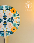 蝶古巴特團扇丨Decoupage Circular Fan