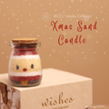 聖誕老人沙畫蠟燭 ︱ Xmas Sand Candle